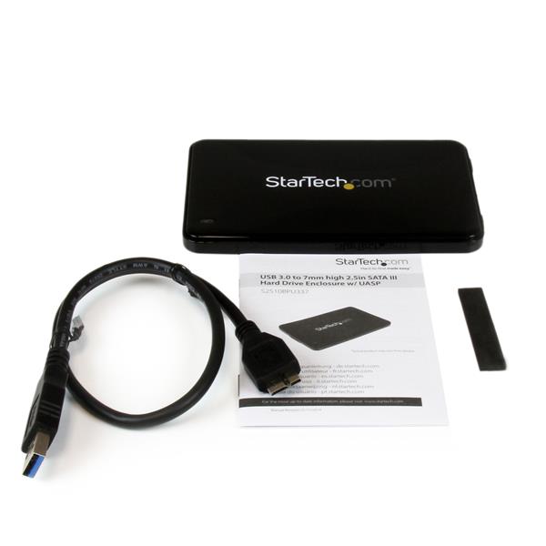 StarTech.com Cable SATA a USB - Adaptador de disco duro SATA III USB 3.0 a  2.5 - Convertidor externo para transferencia de datos SSD/HDD