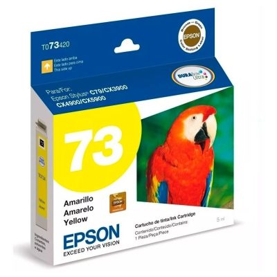 Cartucho De Tinta Epson 73 AMARILLO T073420