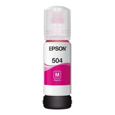 Tinta Botella Epson T504 70ml Ecotank Magenta