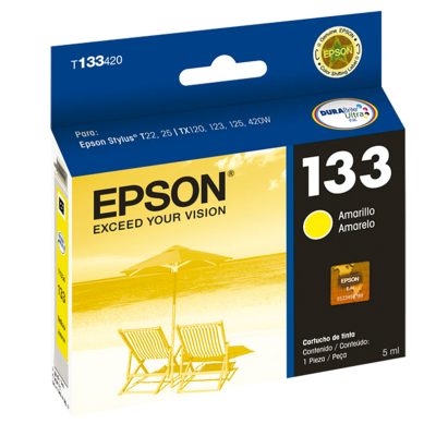 Cartucho de Tinta Epson 133 Amarillo Original