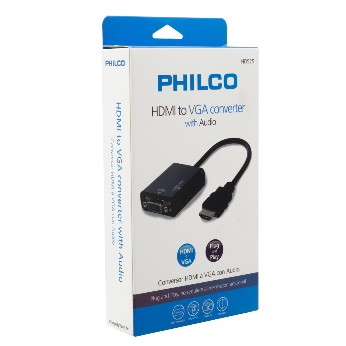 HP Adaptador HDMI a VGA - HDMI/VGA para dispositivo de video, portátil,  Ultrabook, monitor