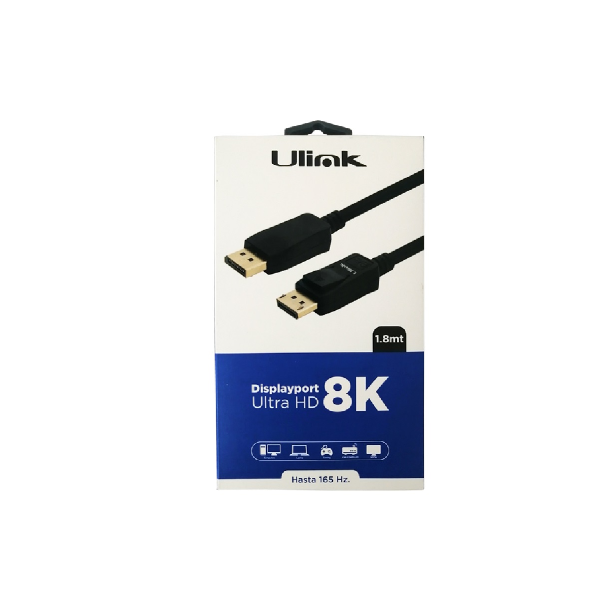 CABLE DISPLAY PORT A HDMI MACHO, LARGO 1.8 METROS