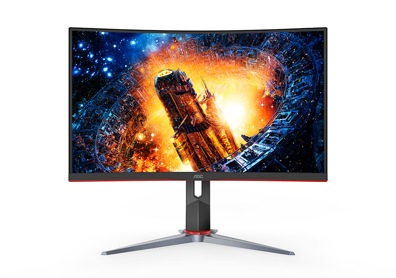 AOC - Monitor para videojuegos, curvado, sin marco, FHD 1ms VA