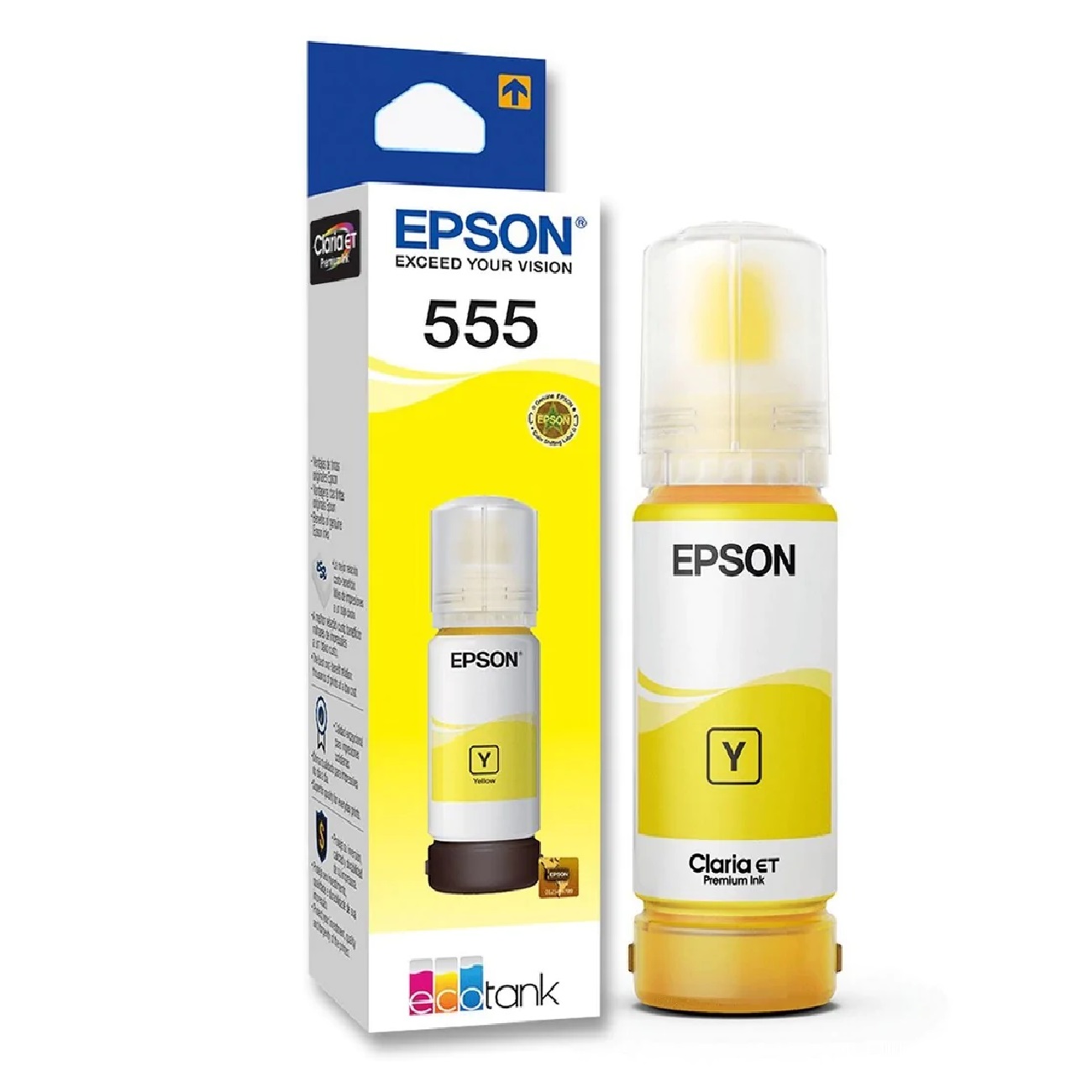 Tinta Botella Epson T555 Color Amarillo de 70ml - Techbox