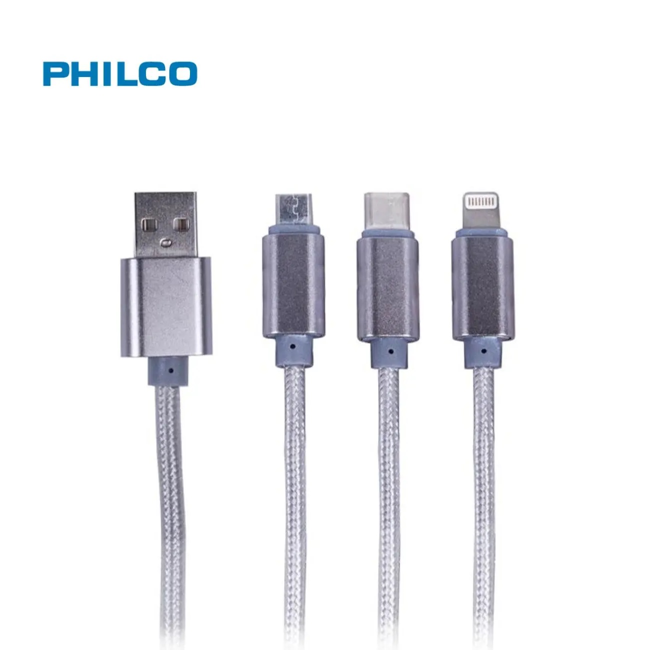 CARGADOR USB CELULAR MICRO USB 2.1A PHILCO BLANCO