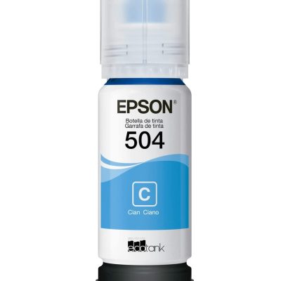 Tinta Botella Epson T504 70ml Ecotank Cyan