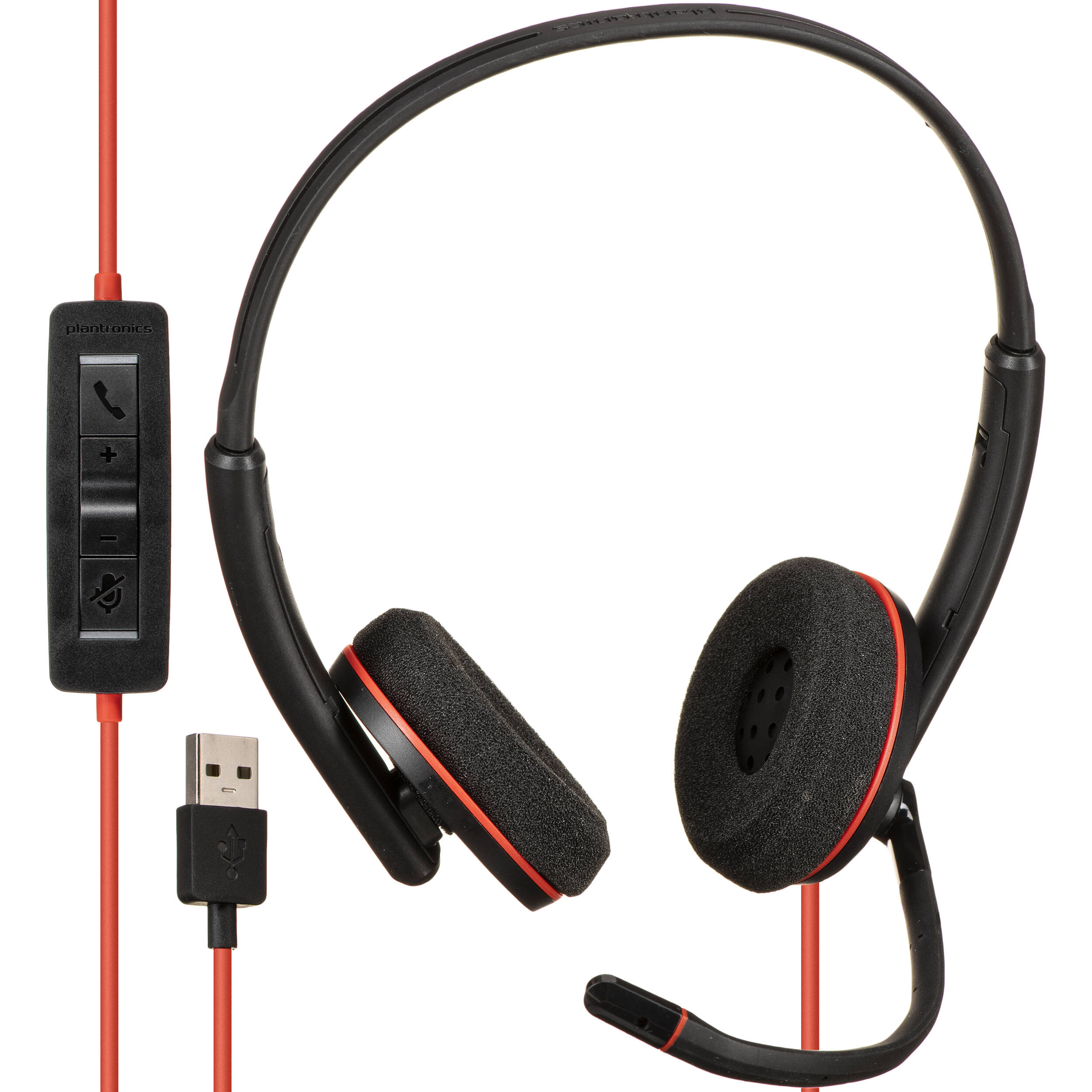 Auriculares Plantronics Blackwire 3220 UC Poly con cable USB-A