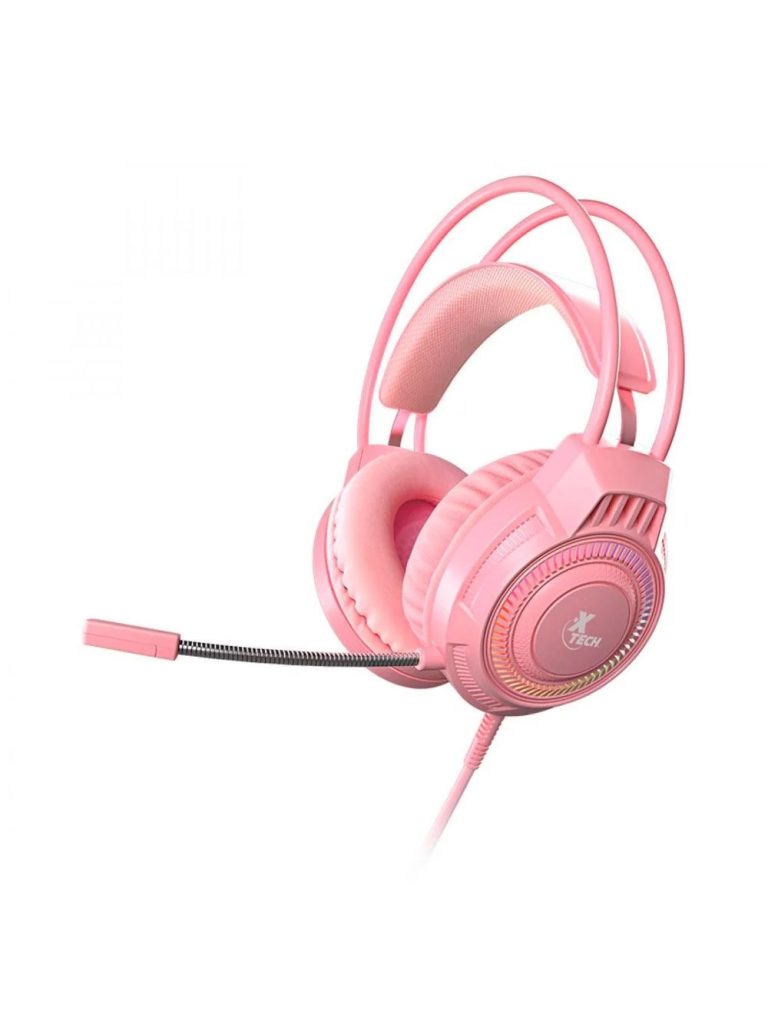 Microfono Computadora Rosa Audífonos Gaming Khione Xtech Alámbricos Micrófono Rosa - Techbox