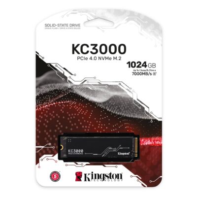 Disco Duro M.2 Kingston SSD KC3000 PCIe 4.0 de 1TB