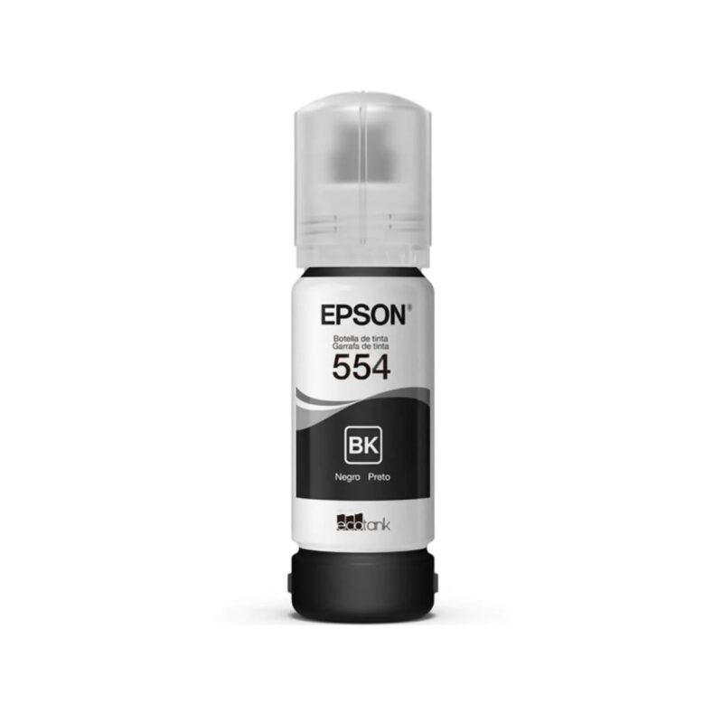 Tinta Epson T554 Color Negro Botella de 70ml - Techbox