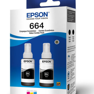 Tinta Epson 664 Pack 2 Unidades Color Negro T664120 EPSON