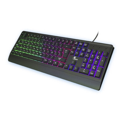 Teclado Gamer XTech Chevalier Led Multicolor Español Negro