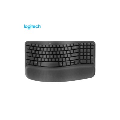 Teclado Logitech WAVE KEYS Ergonómico Inalámbrico Grafito