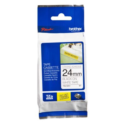 Brother TZES251 Negro en Blanco 2.39 cm x 7.99 m