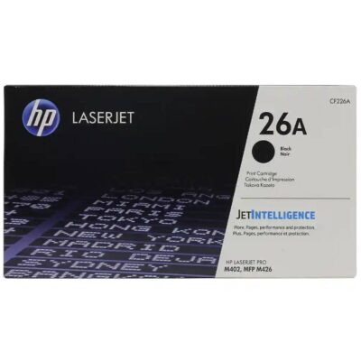 Cartucho de Tóner HP 26A Negro 3100 pag LaserJet Original