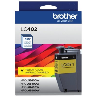 Cartucho de Tinta Brother LC402YS 550 Páginas Amarillo