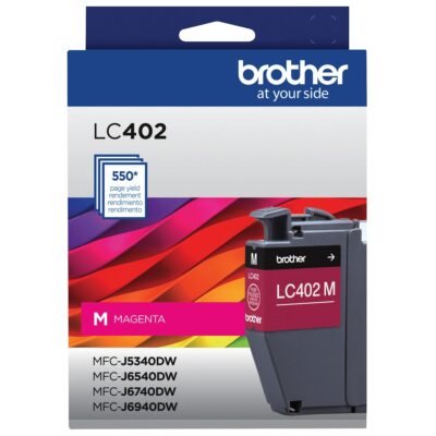 Cartucho de Tinta Brother LC402MS 550 Páginas Magenta