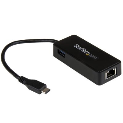 Adaptador de Red Gigabit Startech USB-C con Puerto USB Extra