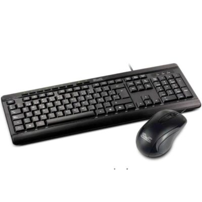 Kit Teclado + Mouse Klipxtreme DeskMate USB Negro