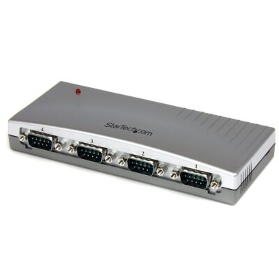 Hub Concentrador Startech USB a 4 Puertos Seriales RS232-DB9