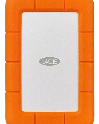 Disco Portátil LaCie Rugged de 4TB USB-C Naranja