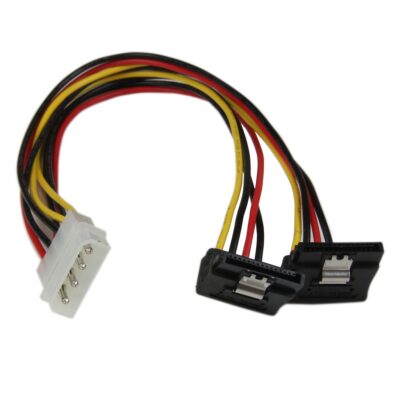 Cable Divisor Molex a 2x SATA 1x LP4 StarTech Negro