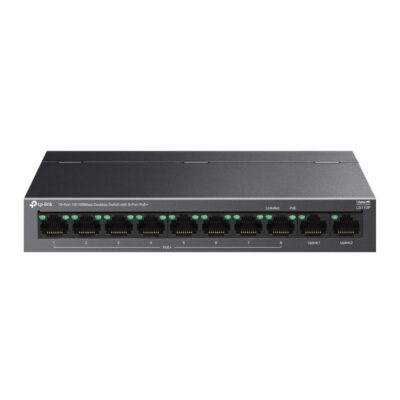 Desktop Switch TP-Link 10-Port 10/100Mbps con 8-Port PoE+