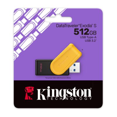Pendrive Kingston DataTraveler Exodia S 512GB Amarillo