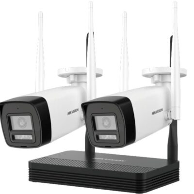 Kit Cámaras Hikvision Bullet x2 NVS 2MP H.265 WiFi IP66