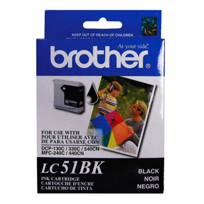 Cartucho de Tinta Brother LC51BK 500 páginas Negro