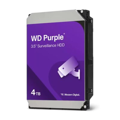 Disco Duro Western Digital 4TB 3,5" Survellaince HDD 256MB