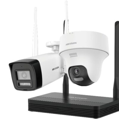Kit Cámaras Hikvision 2MP H.265 Bullet + Turret WiFi NVS