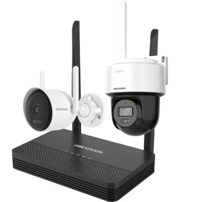 Kit Hikvision 2MP Bullet + 2MP PT Dome WiFi NVS 4ch